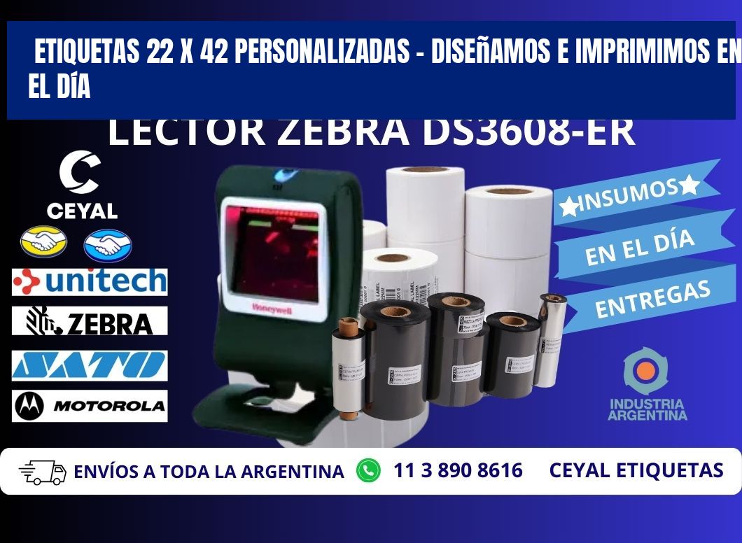 Etiquetas 22 x 42 Personalizadas – Diseñamos e Imprimimos en el Día