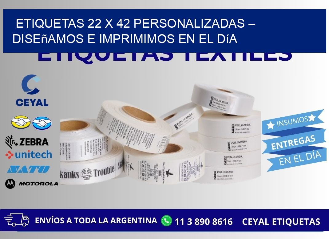 Etiquetas 22 x 42 Personalizadas – Diseñamos e Imprimimos en el Día