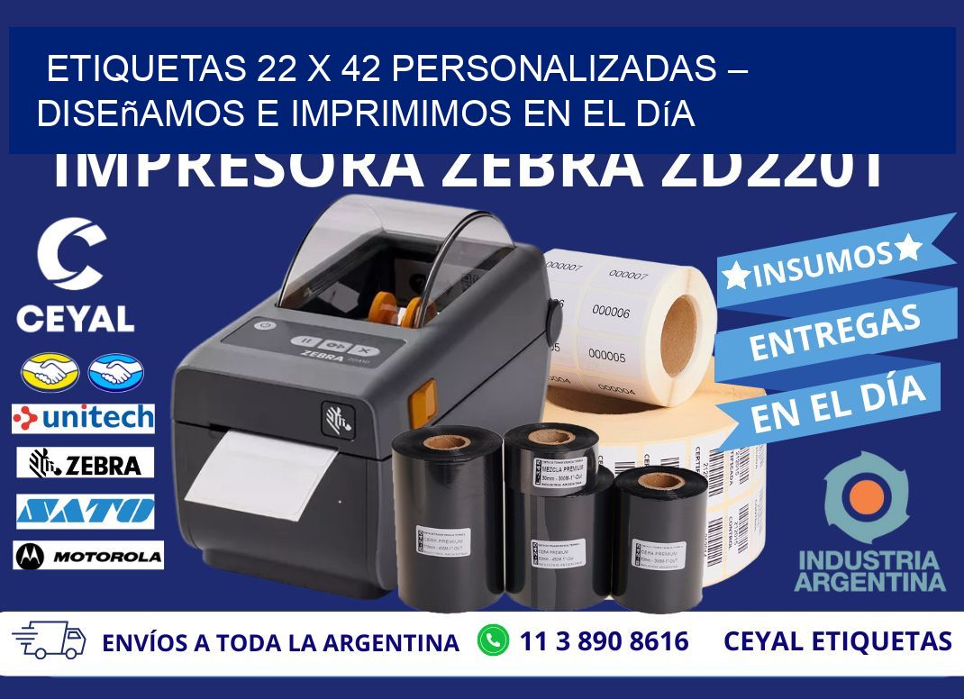 Etiquetas 22 x 42 Personalizadas – Diseñamos e Imprimimos en el Día