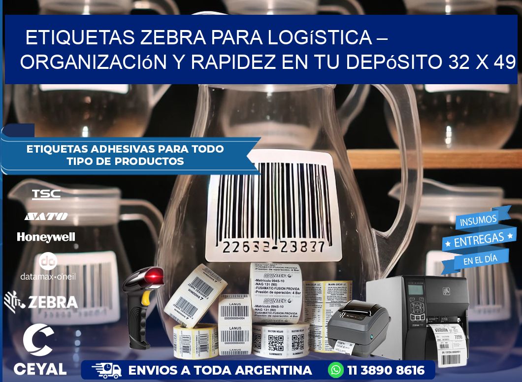 Etiquetas Zebra para Logística – Organización y Rapidez en tu Depósito 32 x 49