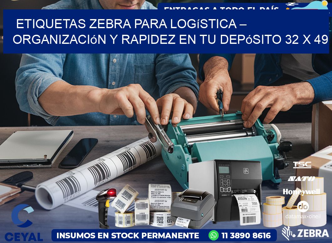 Etiquetas Zebra para Logística – Organización y Rapidez en tu Depósito 32 x 49