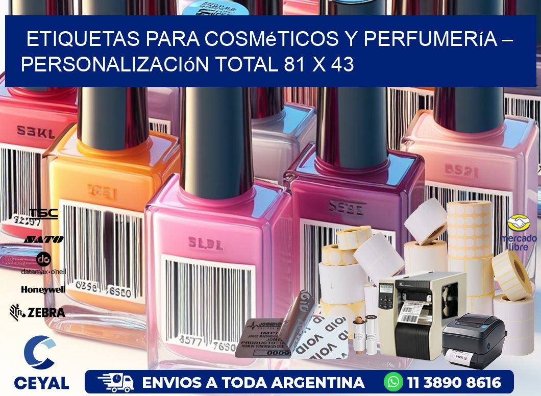 Etiquetas para Cosméticos y Perfumería – Personalización Total 81 x 43