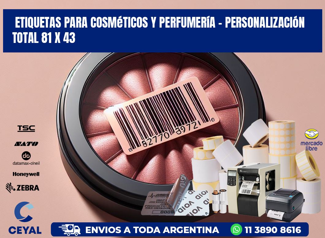 Etiquetas para Cosméticos y Perfumería – Personalización Total 81 x 43