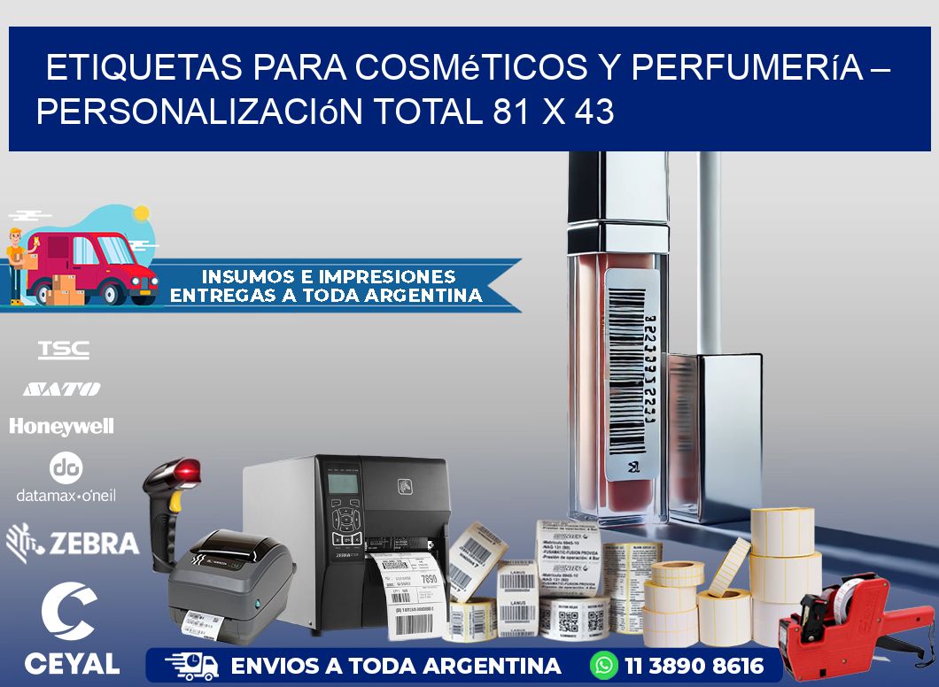 Etiquetas para Cosméticos y Perfumería – Personalización Total 81 x 43