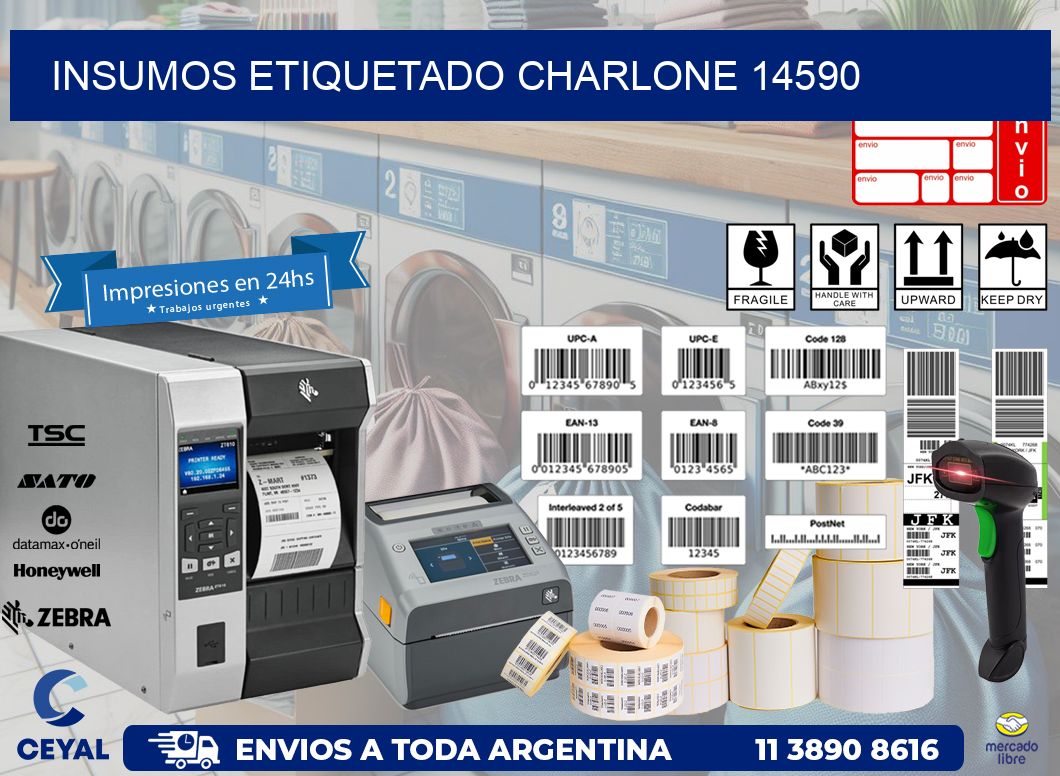 INSUMOS ETIQUETADO Charlone 14590