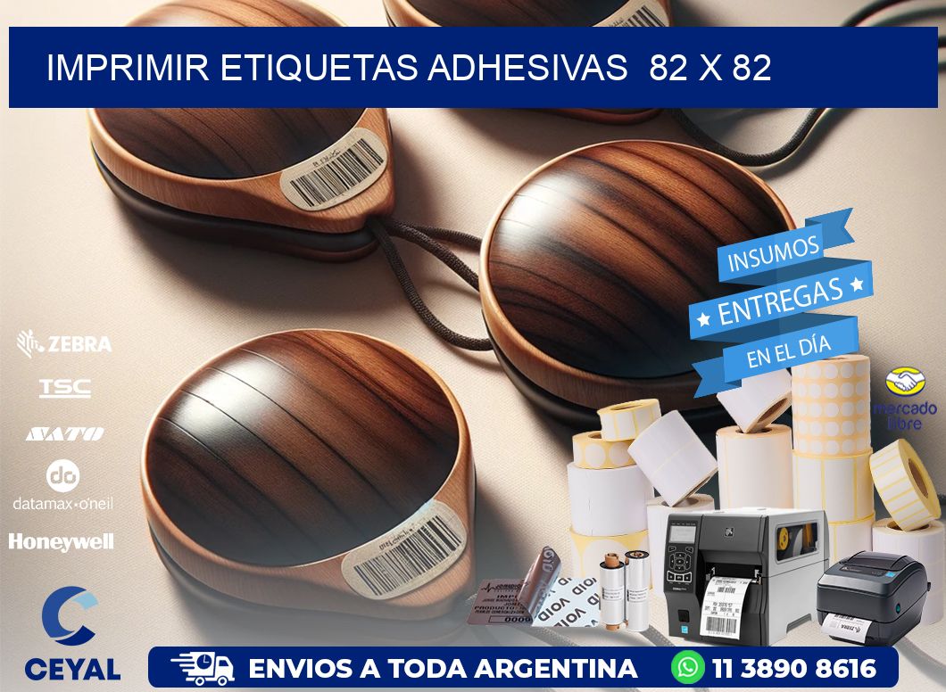 Imprimir Etiquetas adhesivas  82 x 82