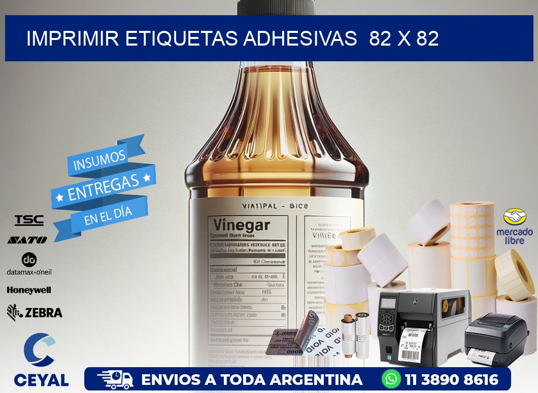 Imprimir Etiquetas adhesivas  82 x 82