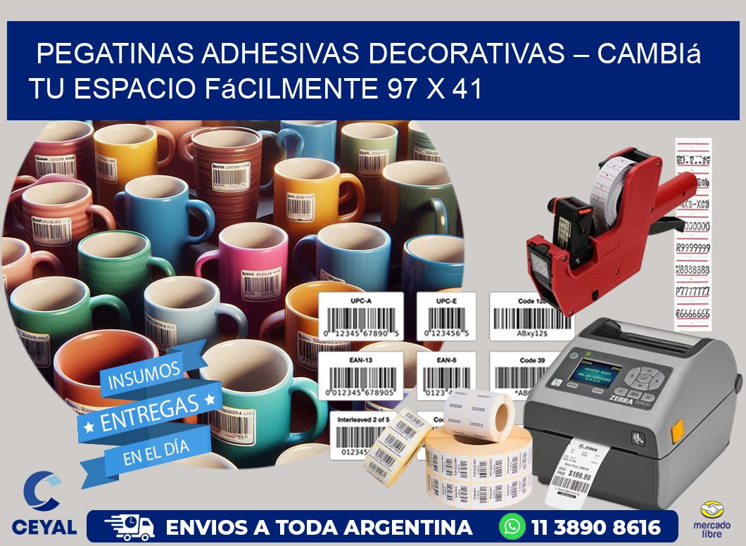 Pegatinas Adhesivas Decorativas – Cambiá Tu Espacio Fácilmente 97 x 41