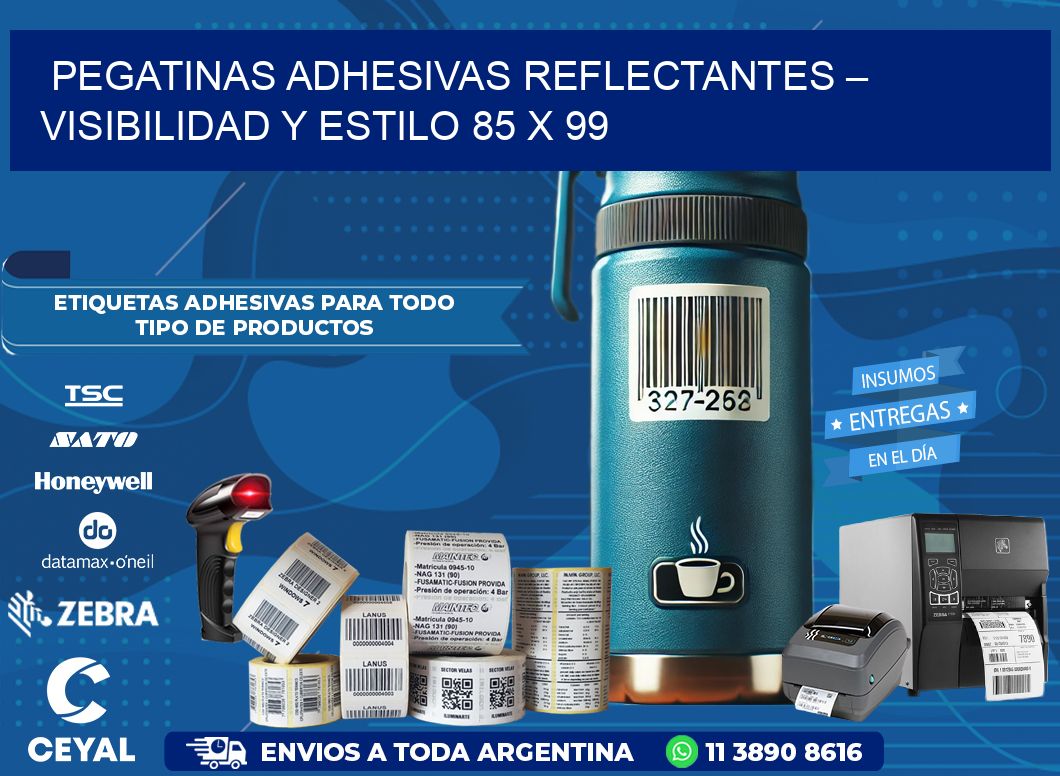 Pegatinas Adhesivas Reflectantes – Visibilidad y Estilo 85 x 99