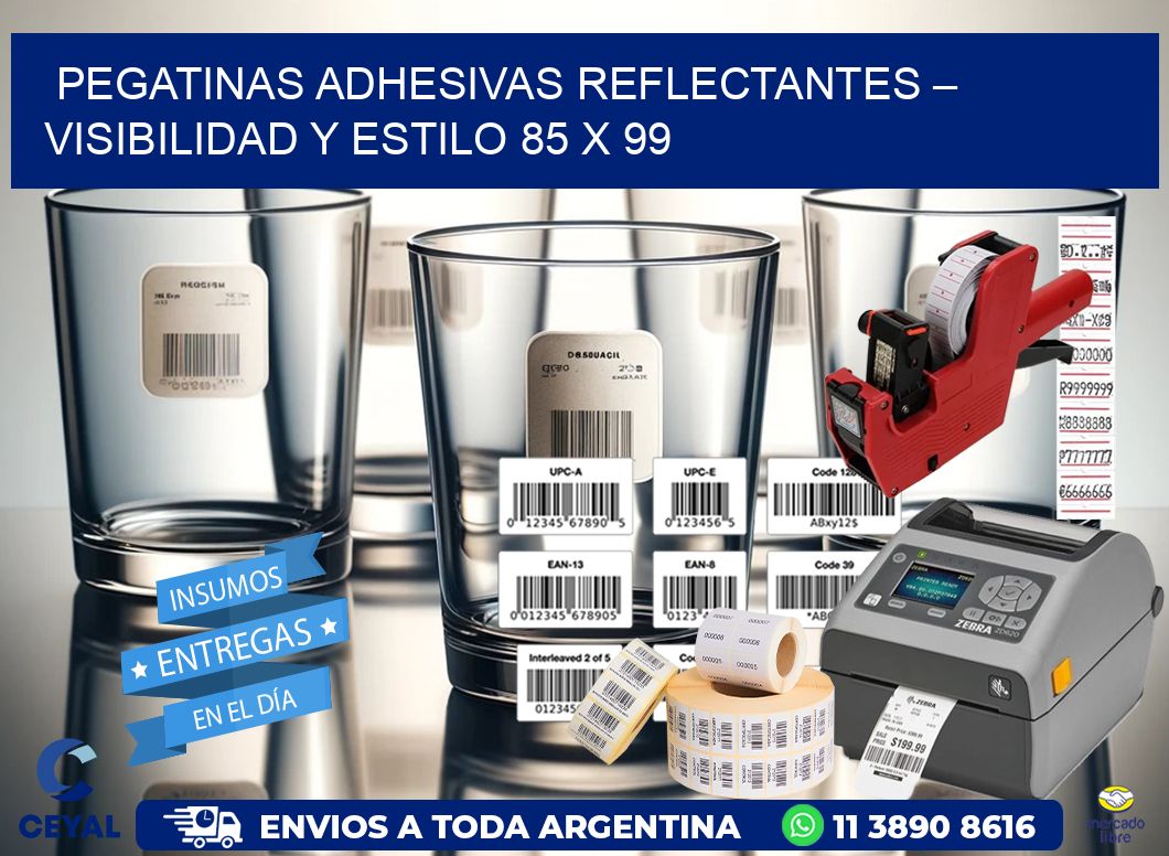 Pegatinas Adhesivas Reflectantes – Visibilidad y Estilo 85 x 99