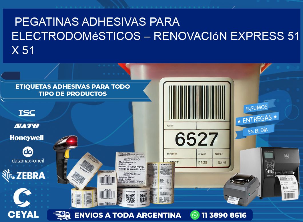 Pegatinas Adhesivas para Electrodomésticos – Renovación Express 51 x 51