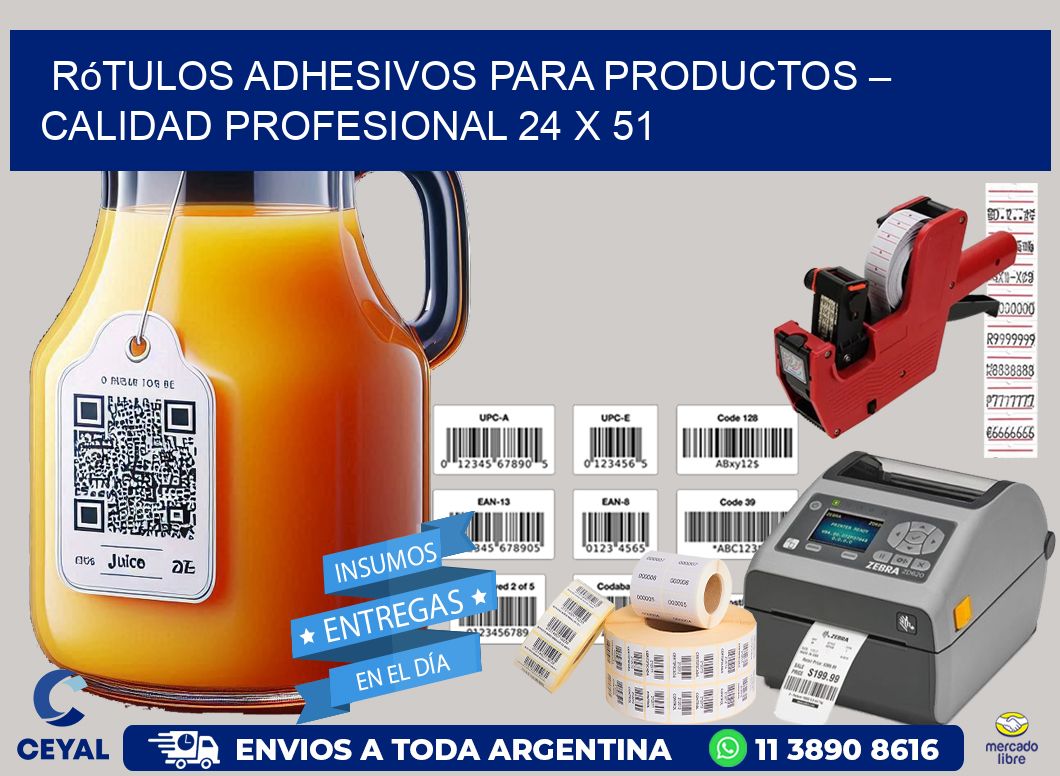 Rótulos Adhesivos para Productos – Calidad Profesional 24 x 51