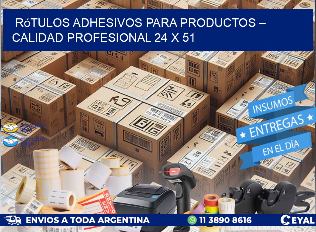 Rótulos Adhesivos para Productos – Calidad Profesional 24 x 51