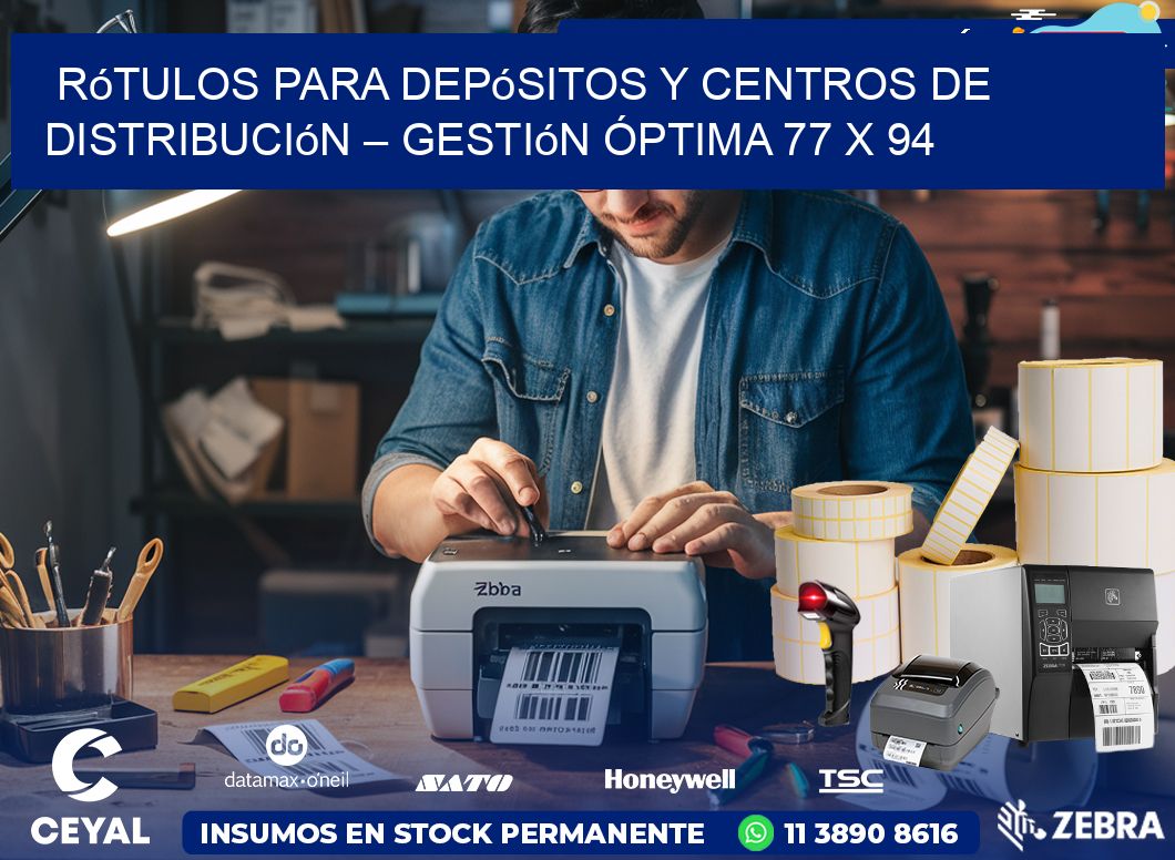 Rótulos para Depósitos y Centros de Distribución – Gestión Óptima 77 x 94