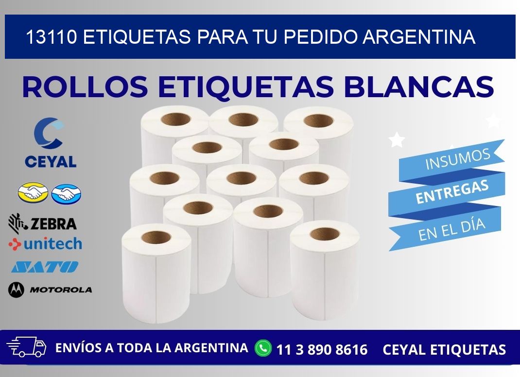 13110 ETIQUETAS PARA TU PEDIDO ARGENTINA
