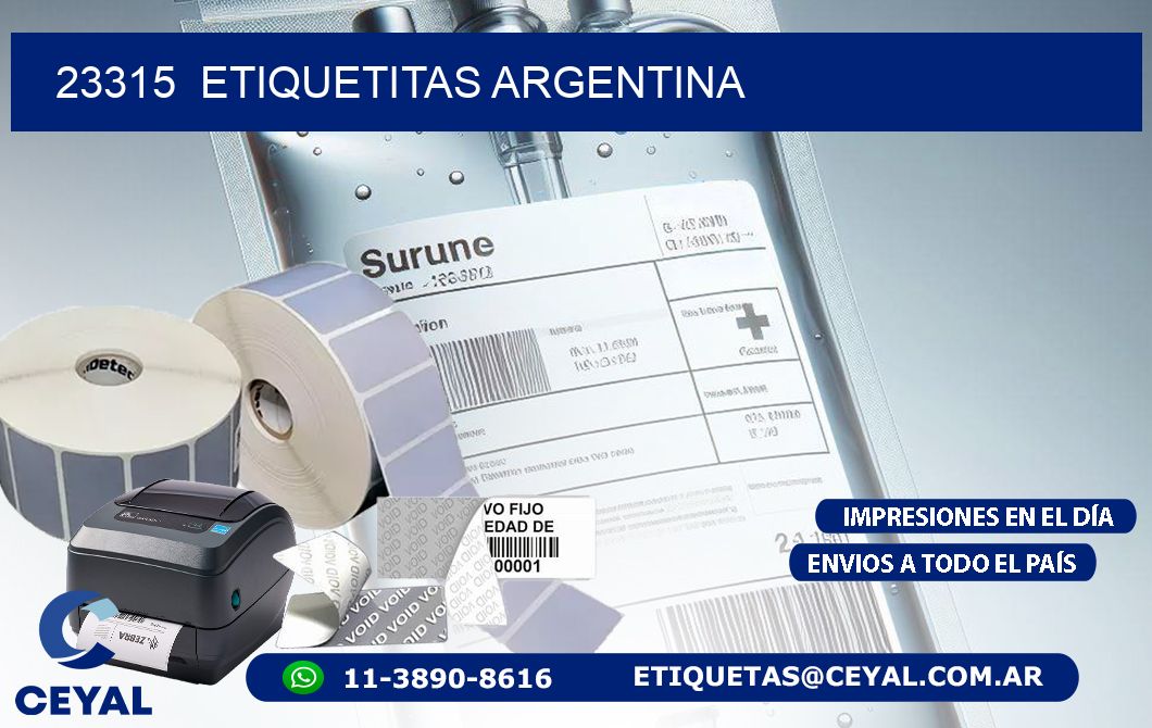 23315  Etiquetitas Argentina