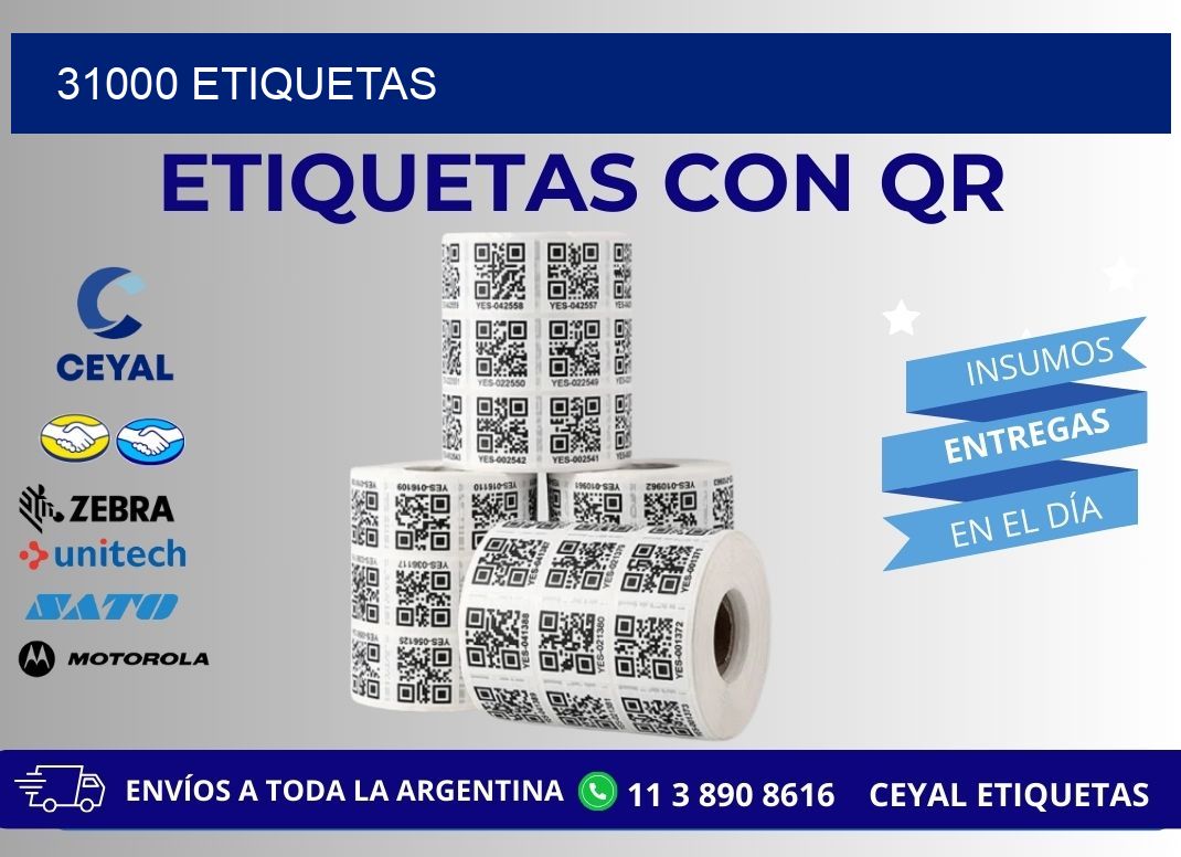 31000 ETIQUETAS