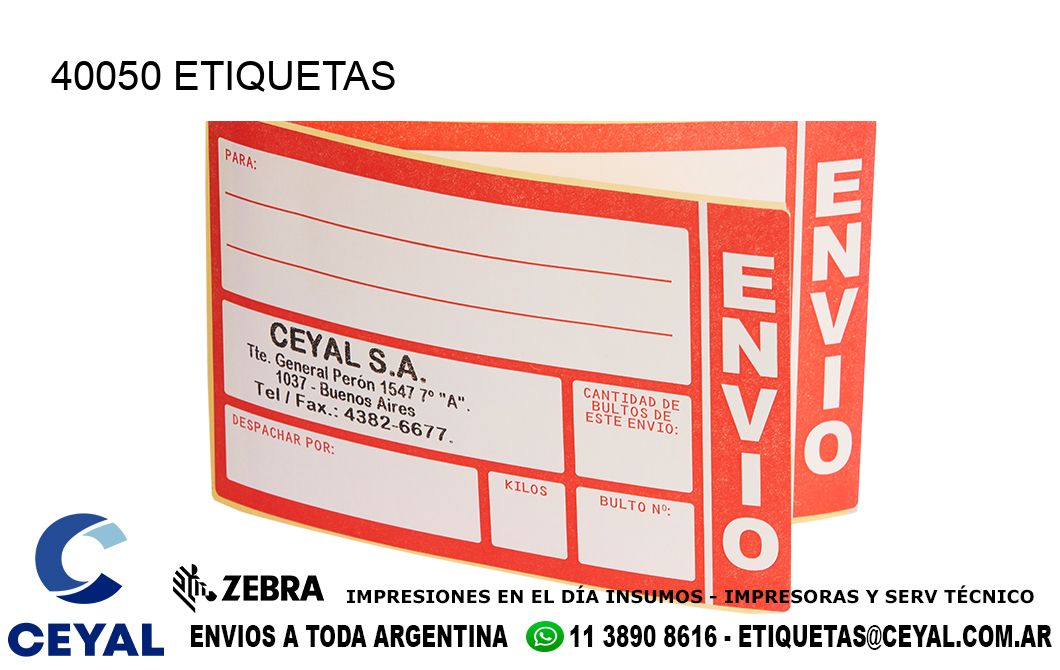 40050 ETIQUETAS