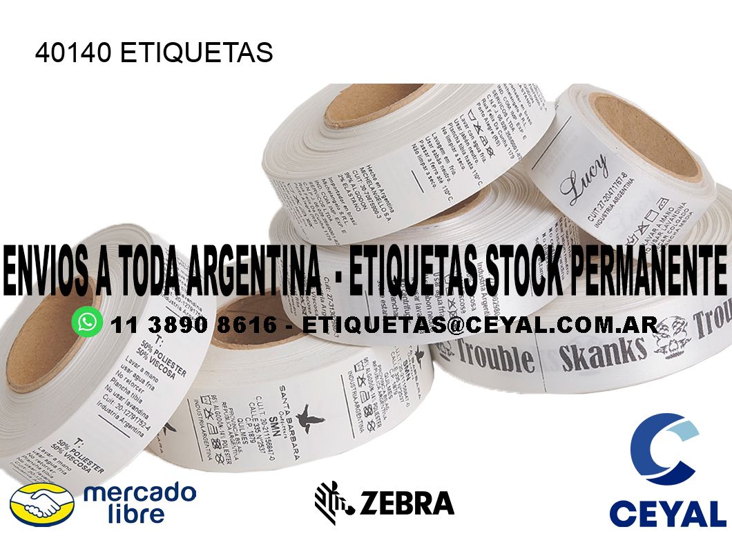 40140 ETIQUETAS