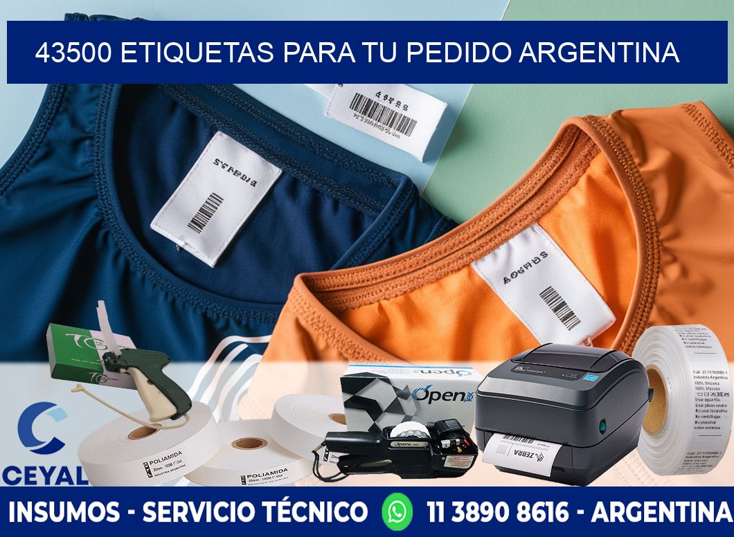 43500 ETIQUETAS PARA TU PEDIDO ARGENTINA