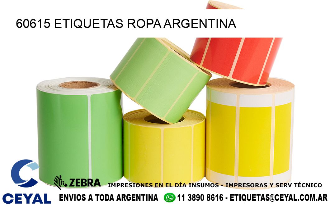 60615 ETIQUETAS ROPA ARGENTINA