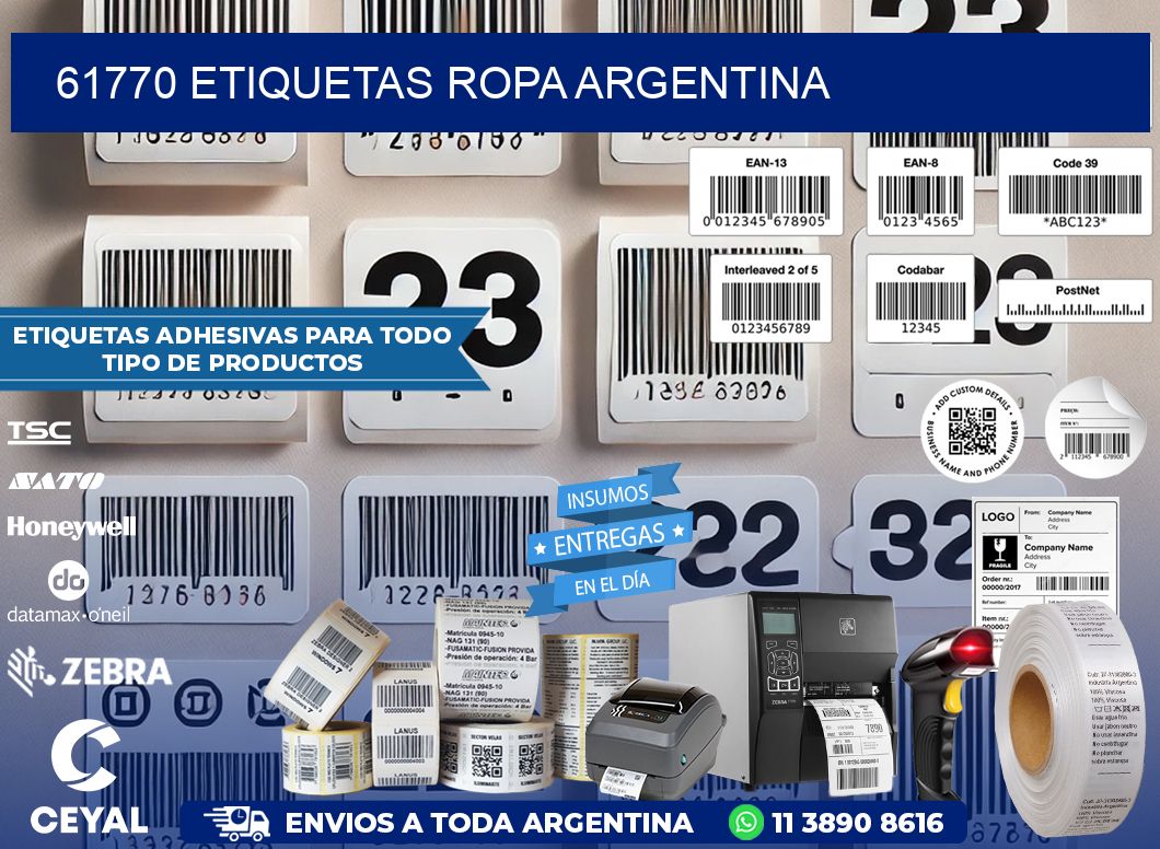 61770 ETIQUETAS ROPA ARGENTINA