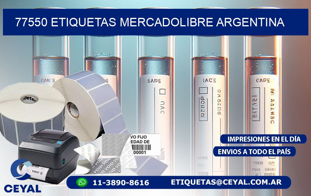 77550 ETIQUETAS MERCADOLIBRE ARGENTINA