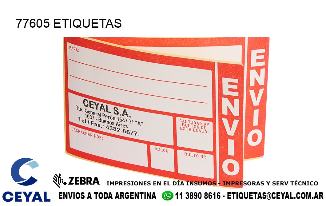 77605 ETIQUETAS