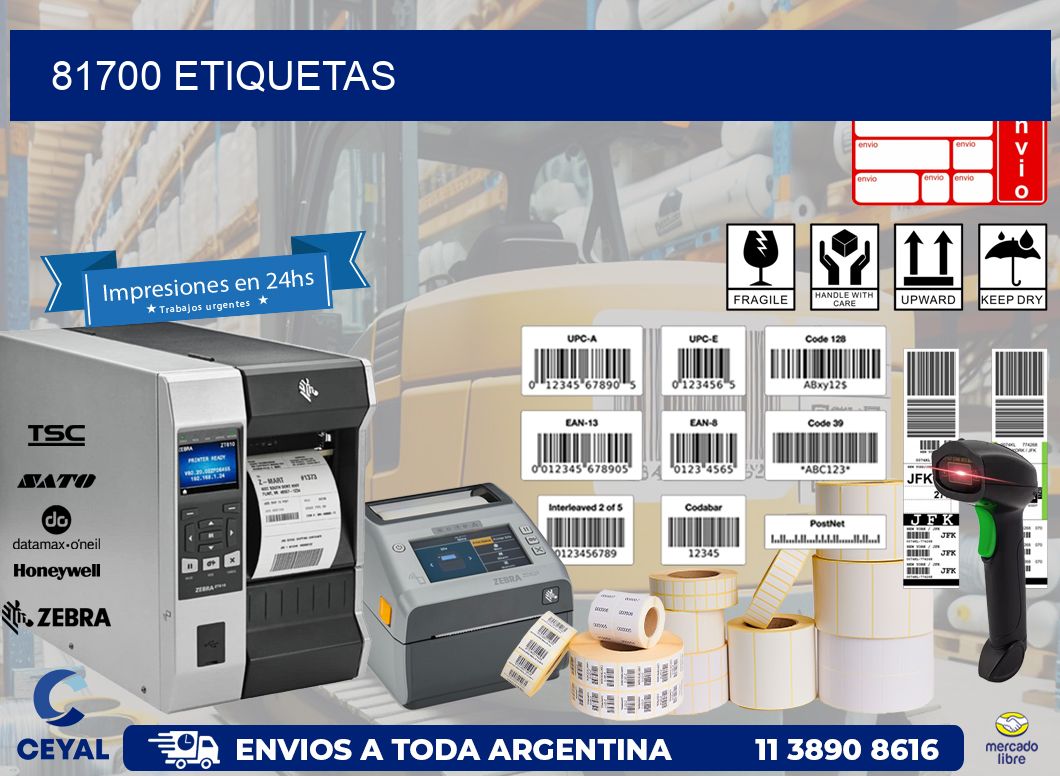 81700 ETIQUETAS