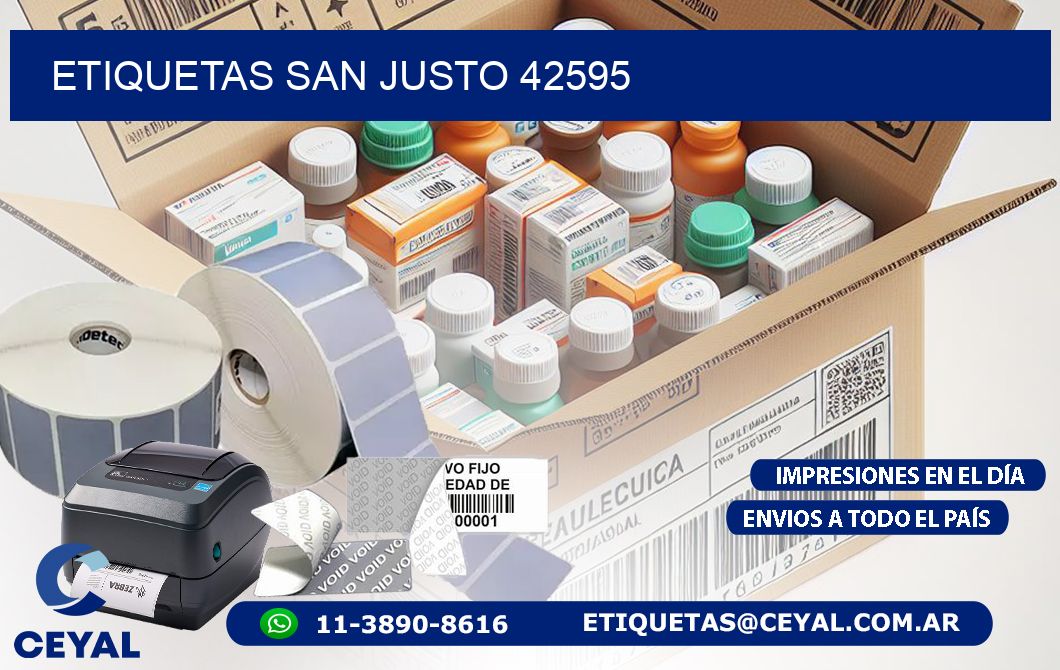 ETIQUETAS SAN JUSTO 42595