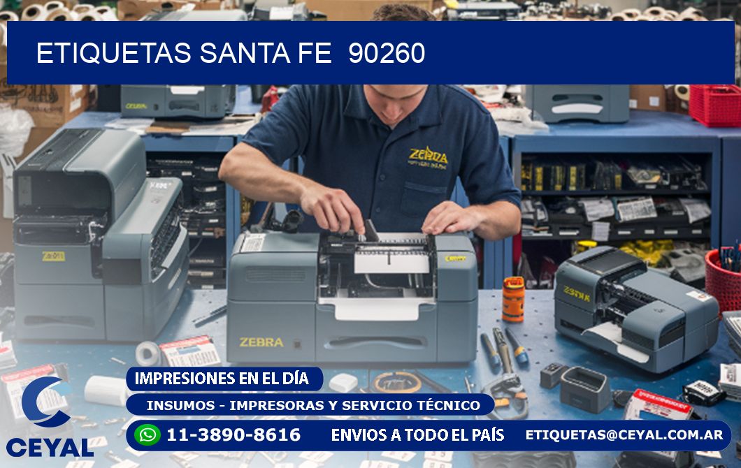 ETIQUETAS SANTA FE  90260