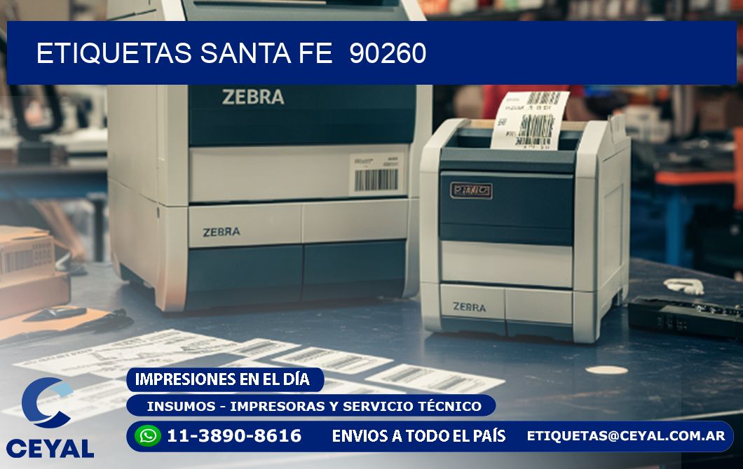 ETIQUETAS SANTA FE  90260