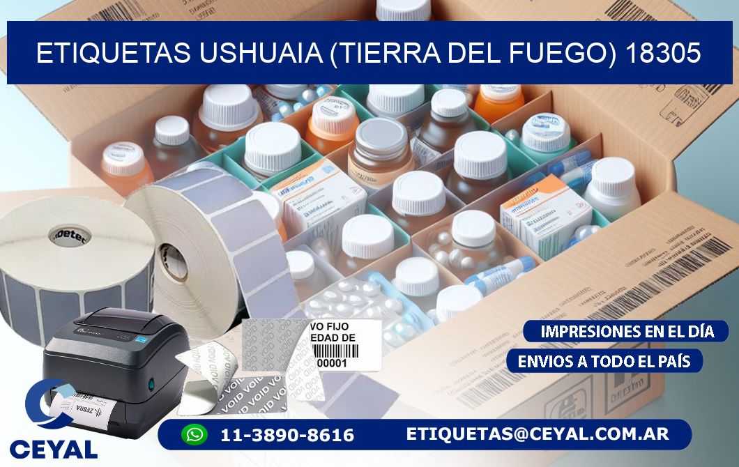 ETIQUETAS USHUAIA (TIERRA DEL FUEGO) 18305