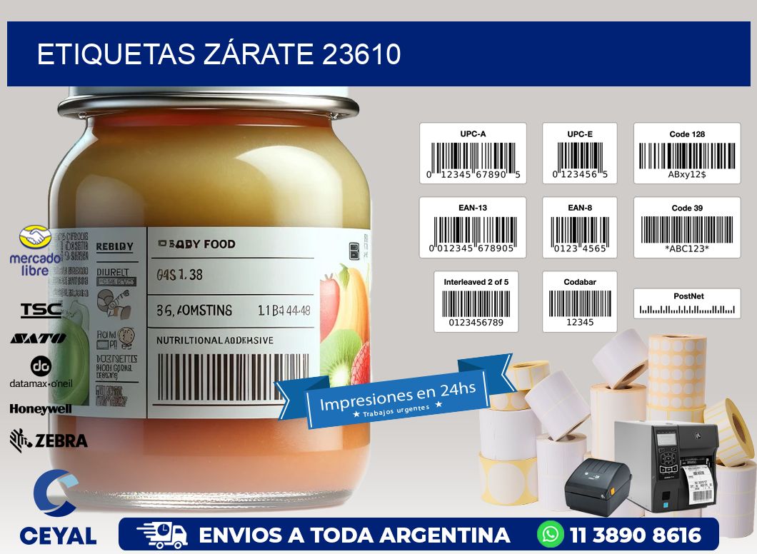 ETIQUETAS ZÁRATE 23610