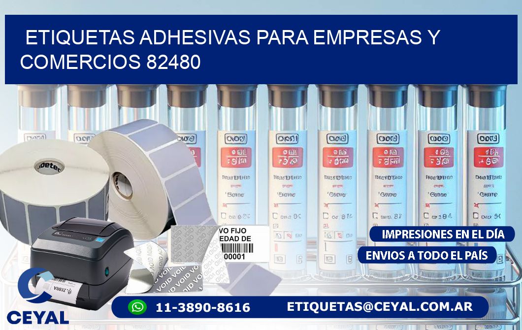 Etiquetas Adhesivas para Empresas y Comercios 82480