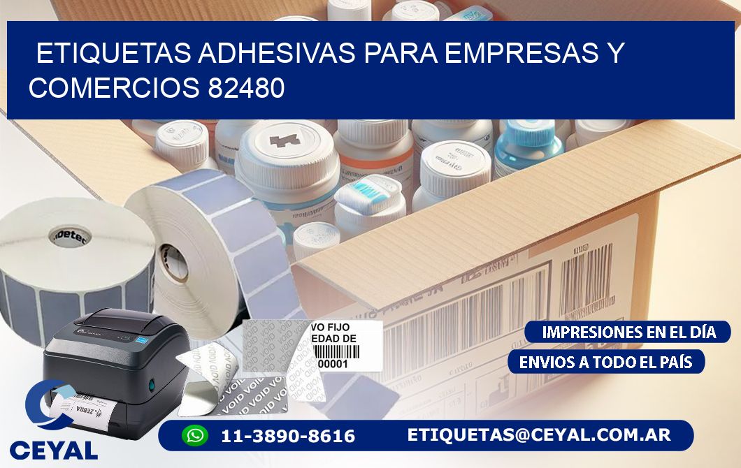 Etiquetas Adhesivas para Empresas y Comercios 82480