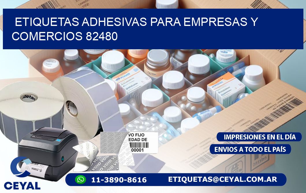 Etiquetas Adhesivas para Empresas y Comercios 82480