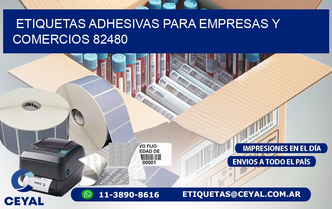 Etiquetas Adhesivas para Empresas y Comercios 82480