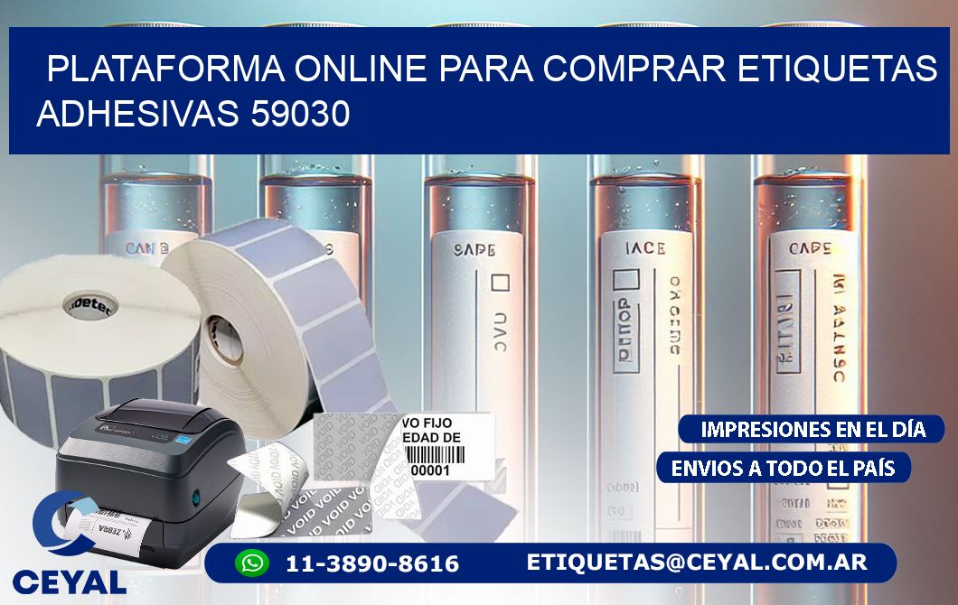 Plataforma Online para Comprar Etiquetas Adhesivas 59030