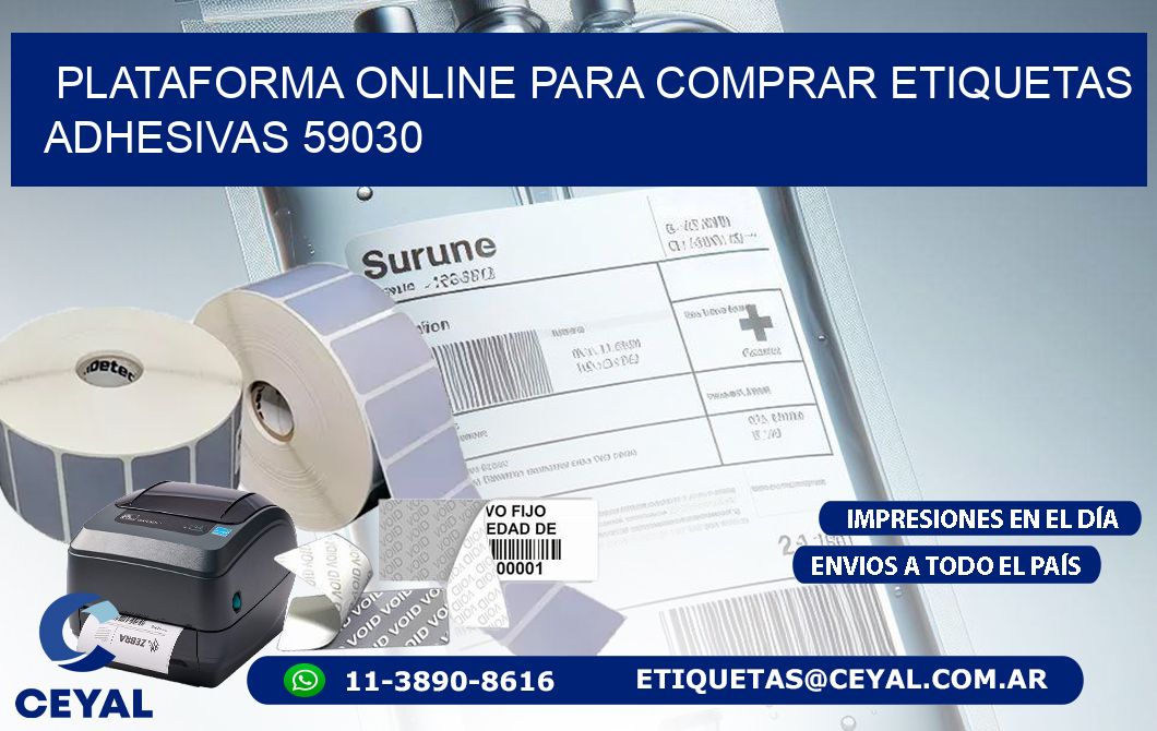 Plataforma Online para Comprar Etiquetas Adhesivas 59030