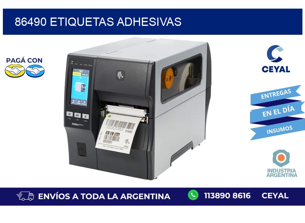 86490 ETIQUETAS ADHESIVAS