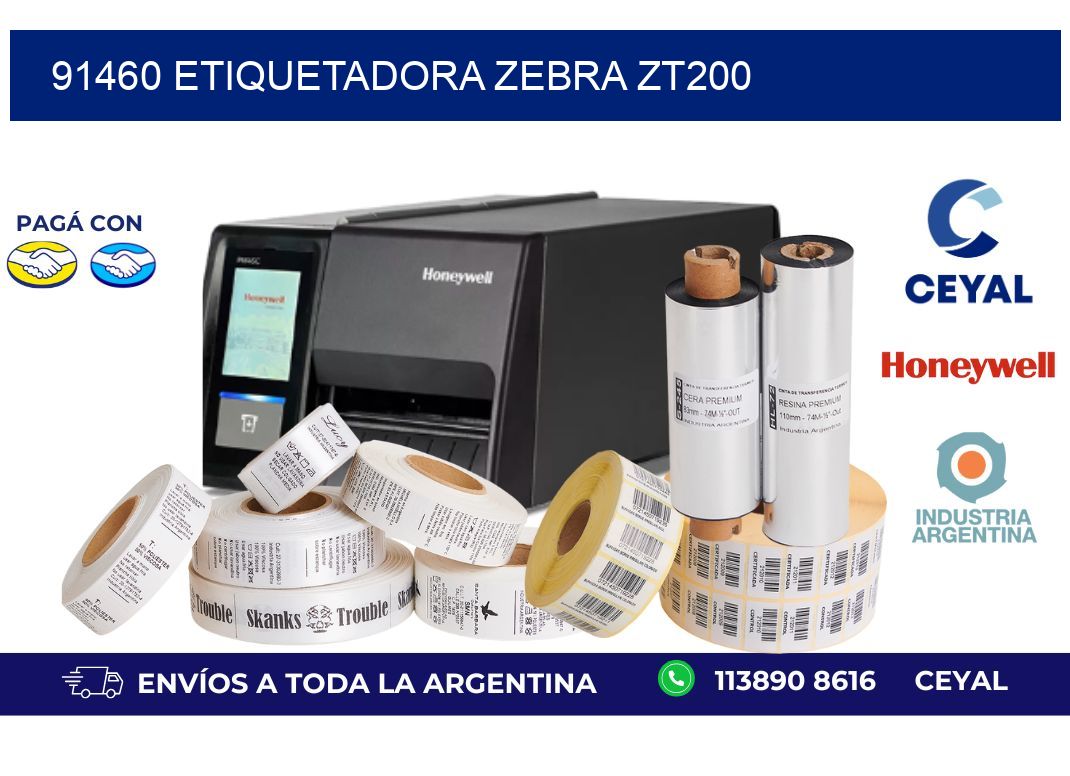 91460 ETIQUETADORA ZEBRA ZT200