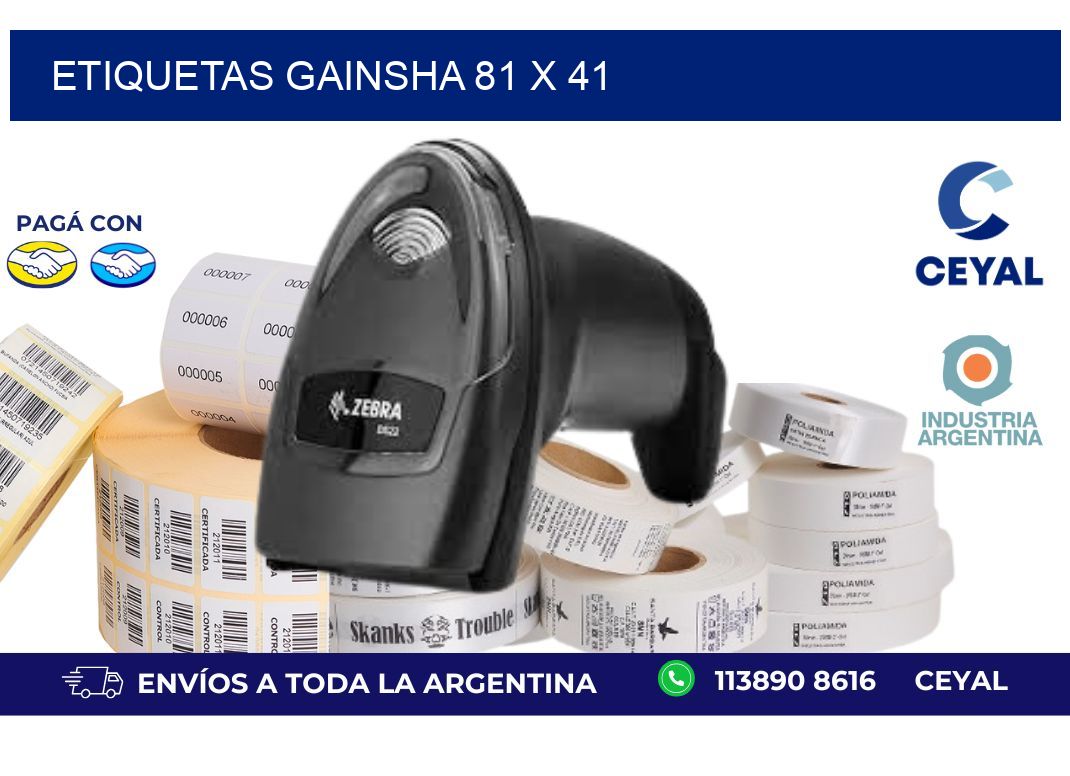 etiquetas gainsha 81 x 41